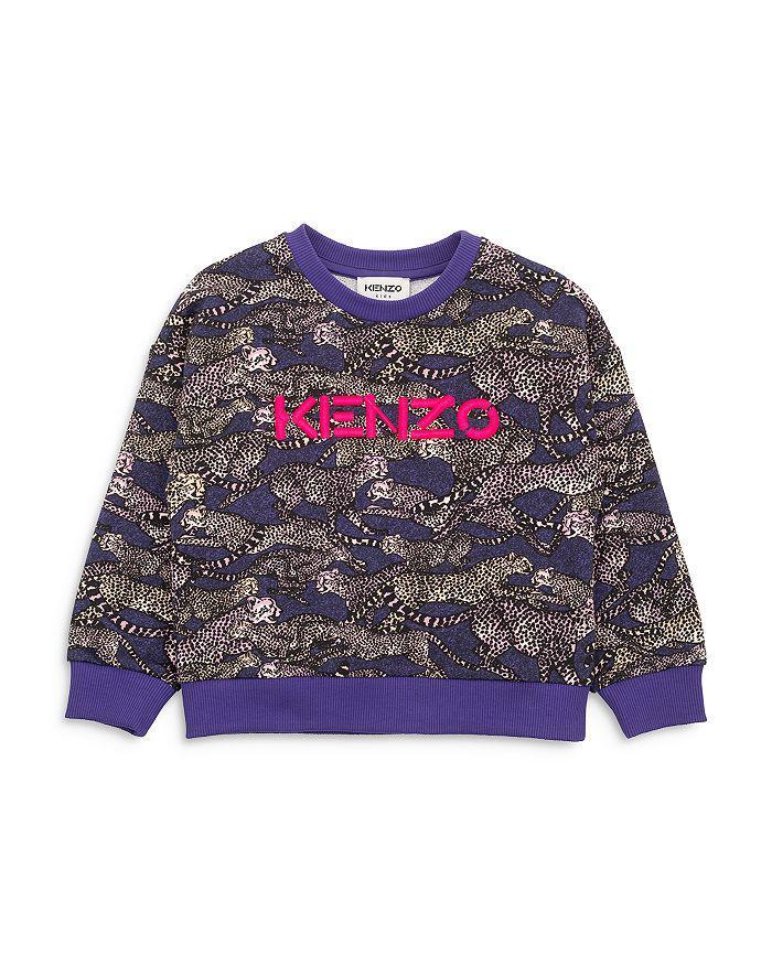 商品Kenzo|Girls' Printed Cheetah Sweatshirt - Little Kid, Big Kid,价格¥1183,第3张图片详细描述