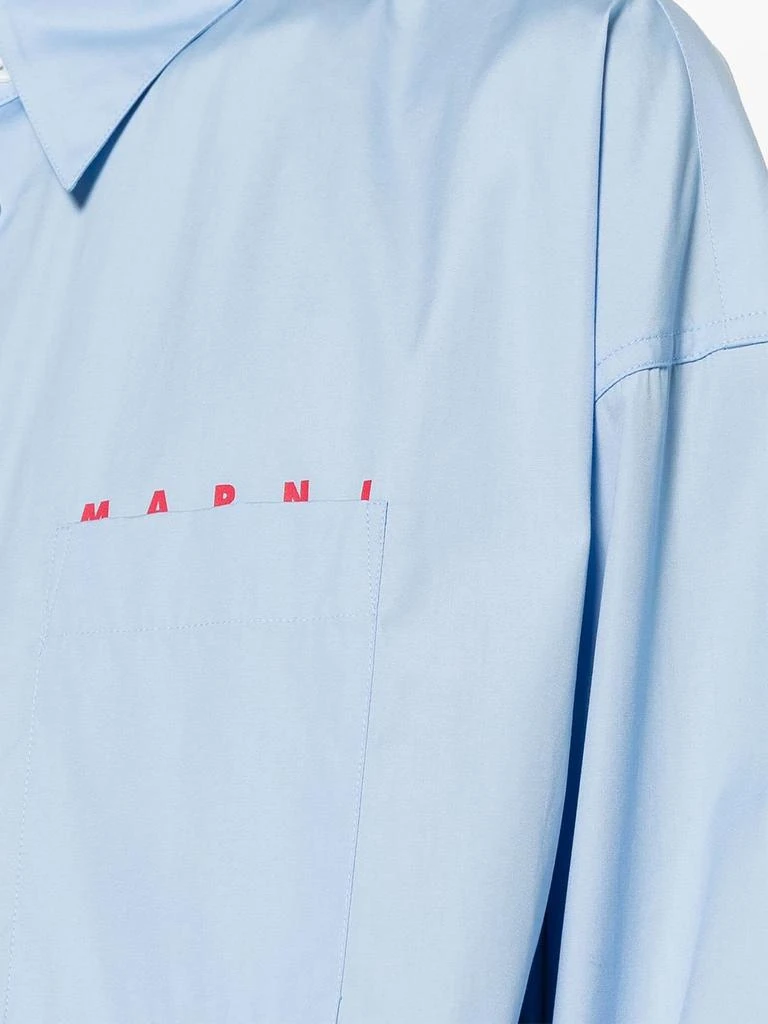 商品Marni|Blue Cotton Shirt,价格¥3438,第3张图片详细描述