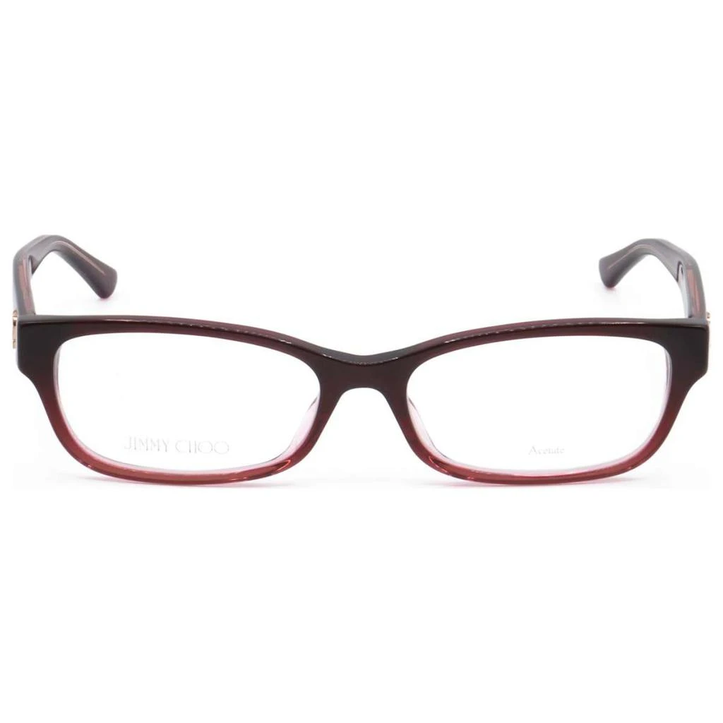 商品Jimmy Choo|Jimmy Choo Women's Red Rectangular Opticals,价格¥597,第3张图片详细描述