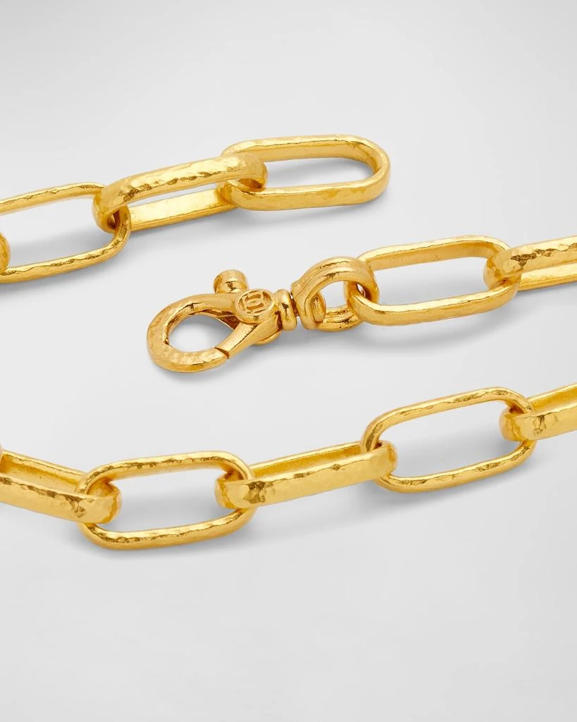 商品Gurhan|Men's Hammered 24K Gold Cable Chain Bracelet,价格¥41084,第4张图片详细描述