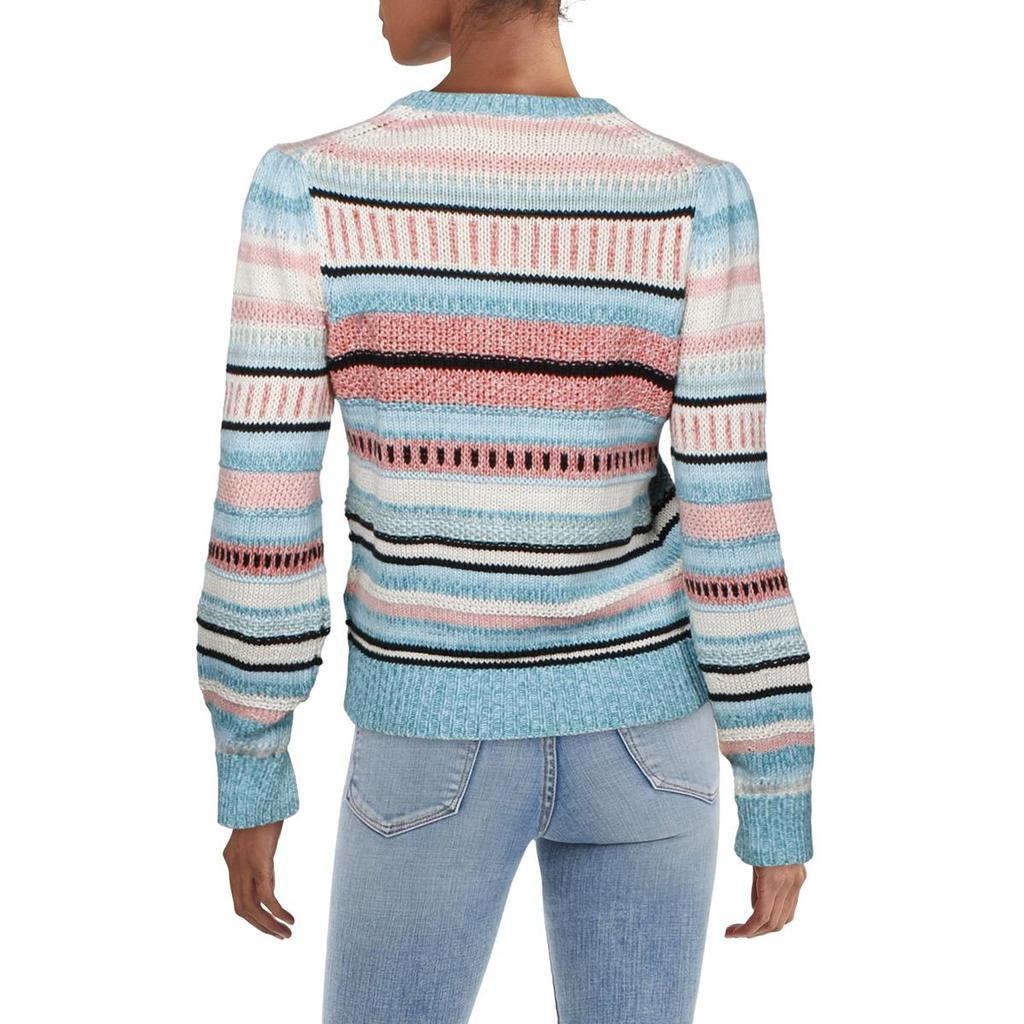 商品Ralph Lauren|Polo Ralph Lauren Womens Linen Blend Striped Sweater,价格¥509,第4张图片详细描述