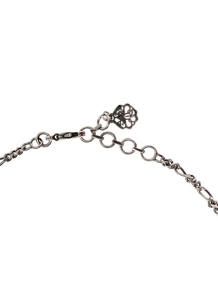 商品Alexander McQueen|Alexander Mcqueen Man's Silver Metal Necklace with Logo Pendant,价格¥2054,第3张图片详细描述