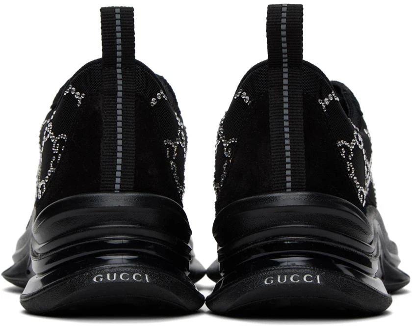 商品Gucci|Black GG Crystal Sneakers,价格¥8770,第2张图片详细描述