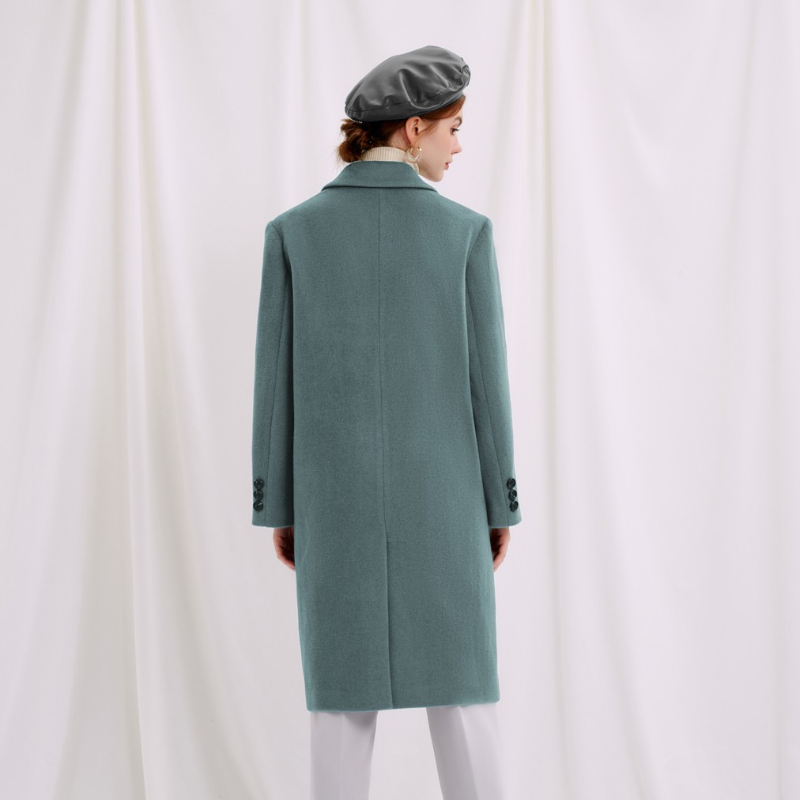 Freya Wool Coat - Dusk | Freya羊毛大衣 - 深绿色商品第5张图片规格展示