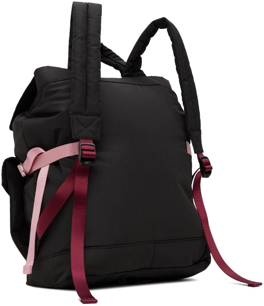 GANNI ブラック+ピンク バックパック Ganni Black Tech Backpack - Backpacks - Save Extra 10% OFF