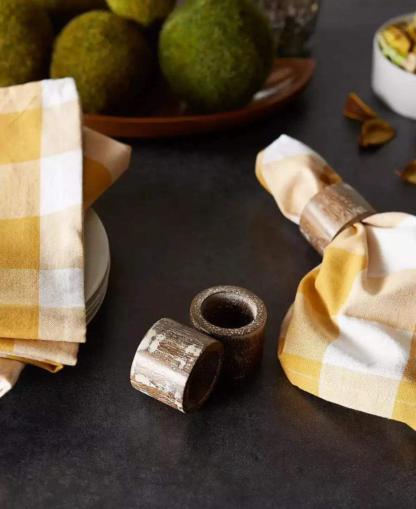 Wood Band Napkin Ring Set of 6 商品