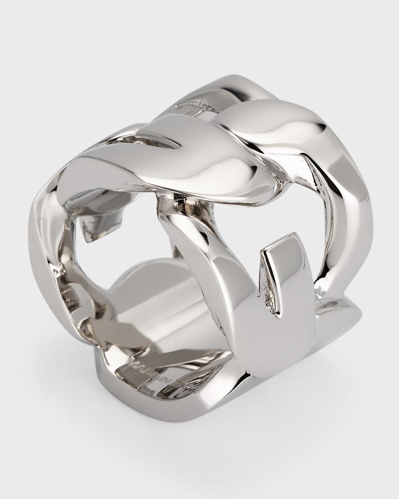 Givenchy Men's ID Logo G Chain Ring - Fashion Accessories
