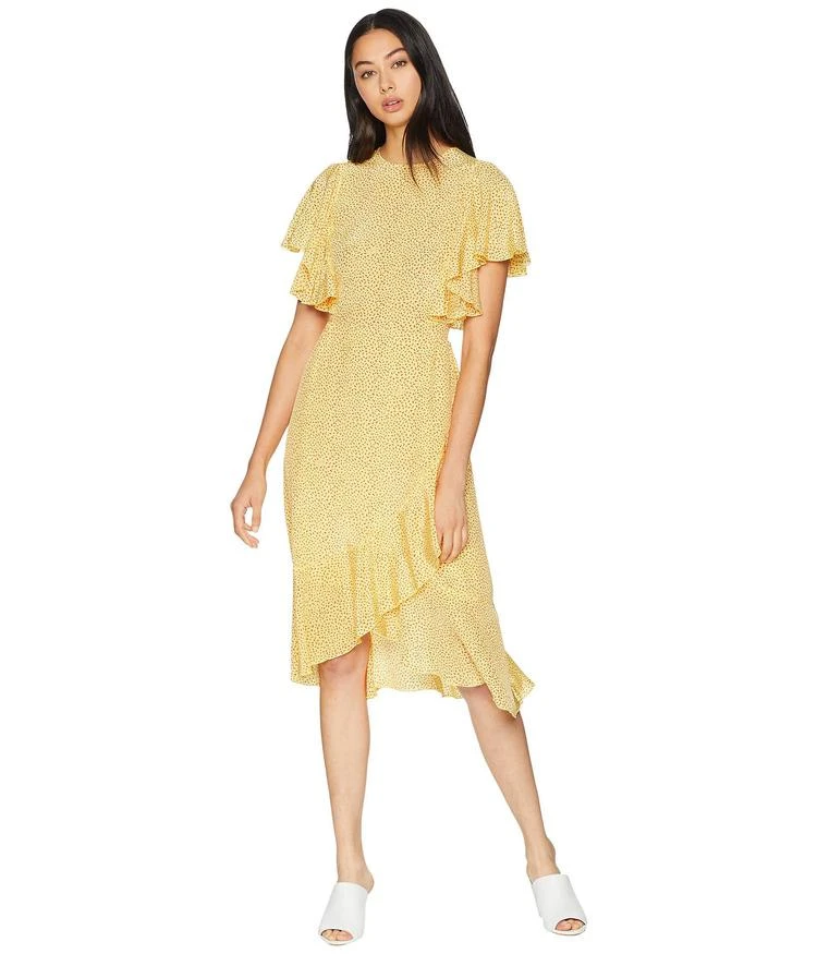 商品Juicy Couture|Laurel Ditsy Ruffle Silk Dress,价格¥684,第1张图片