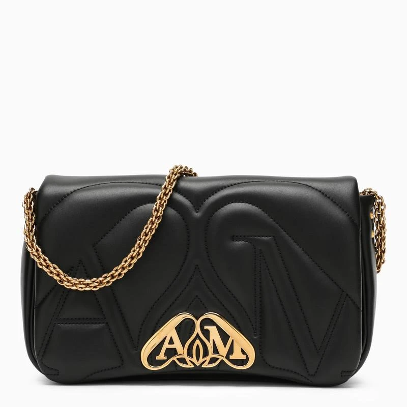 商品Alexander McQueen|Seal small black leather bag,价格¥17335,第1张图片