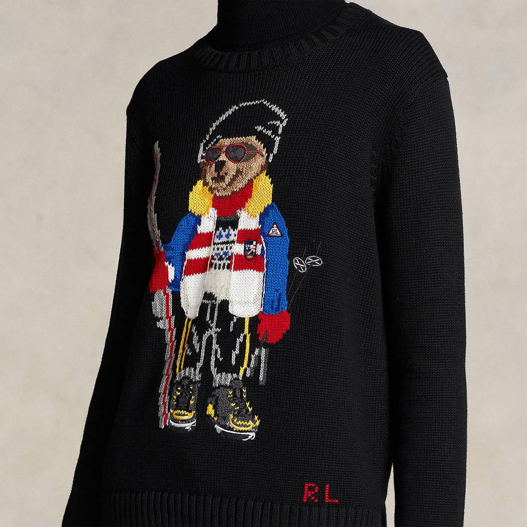 Polo Ralph Lauren Women's Ski Bear-Long Sleeve-Pullover Jumper - Black Multi商品第3张图片规格展示