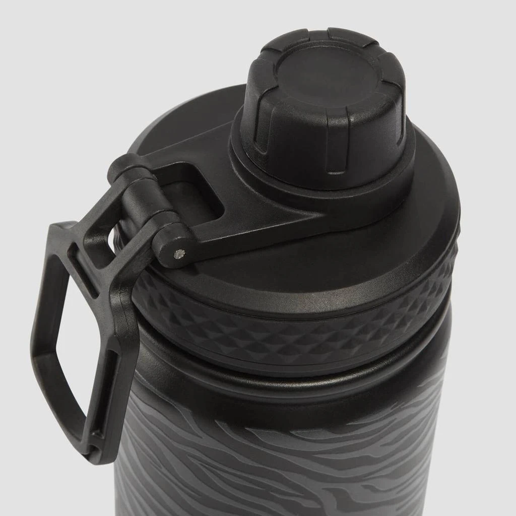 商品Myprotein|MP Zebra Printed Metal Water Bottle - Black/Graphite - 500ml,价格¥261,第3张图片详细描述