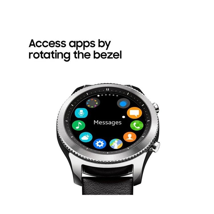 Gear S3 classic Smart Watch with Stainless Steel Case & Black Silicone Strap 46mm 商品