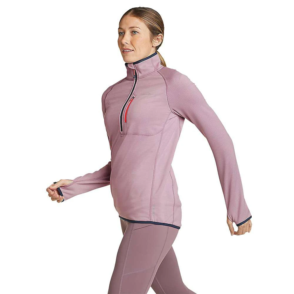 商品Eddie Bauer|Women's High Route Grid Fleece 1/4 Zip Pullover,价格¥370,第1张图片