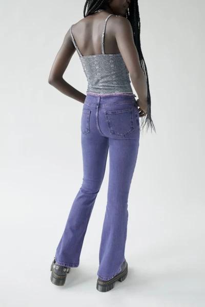 BDG Ultra Low-Rise Flare Jean - Purple Denim商品第3张图片规格展示