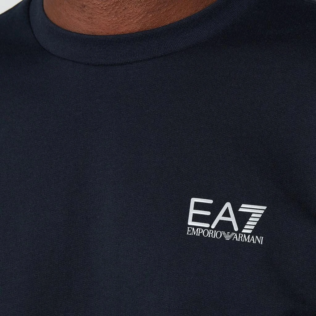 商品EA7|EA7 Men's Core ID Crewneck Sweatshirt - Night Blue/Silver,价格¥505,第4张图片详细描述