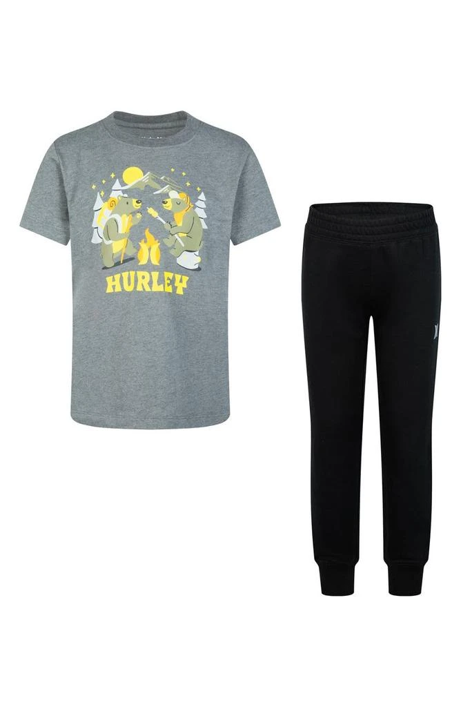 商品Hurley|Kids' Short Sleeve GFX T-Shirt & Fleece Pants Set,价格¥139,第1张图片
