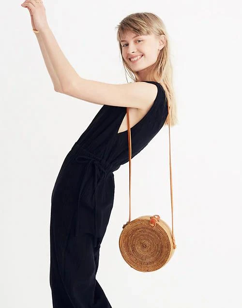 商品Madewell|Folk Fortune Bali Rattan Roundie 草编包,价格¥1007,第4张图片详细描述
