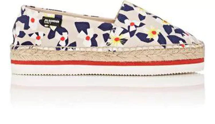 商品Jil Sander|Floral Gabardine Espadrilles,价格¥559,第1张图片