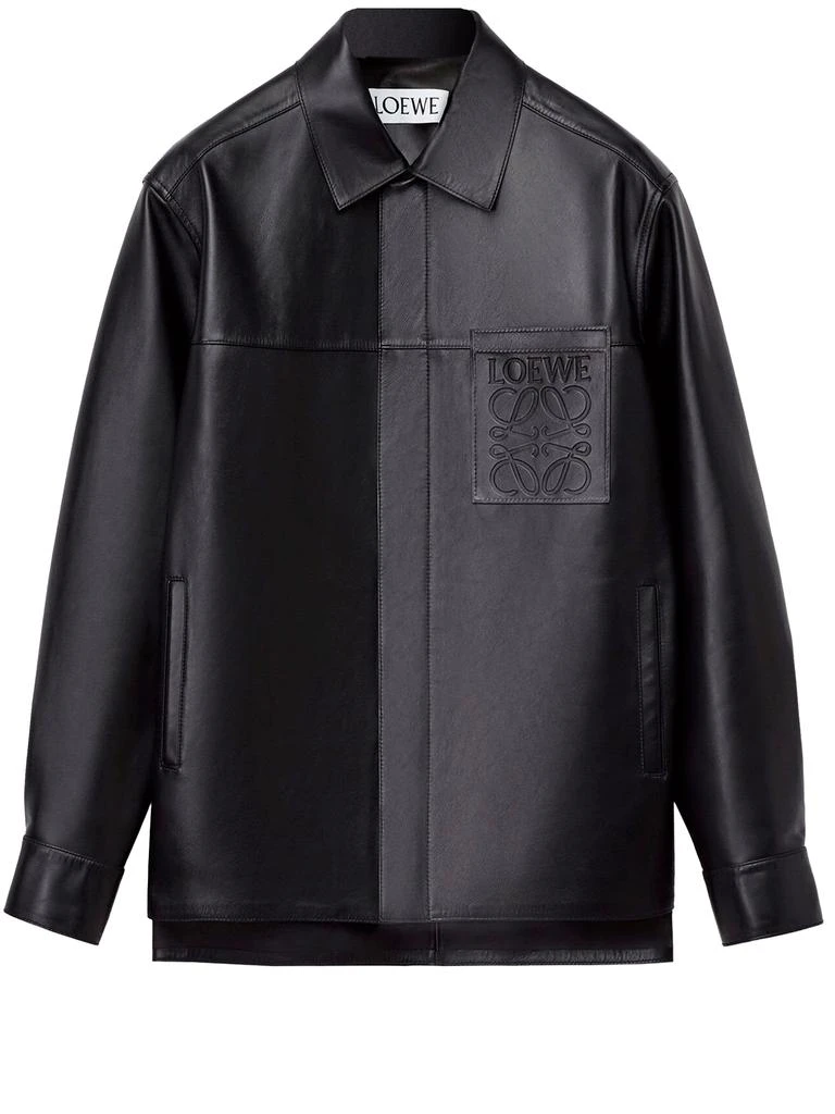 商品Loewe|Black leather jacket,价格¥15106,第1张图片