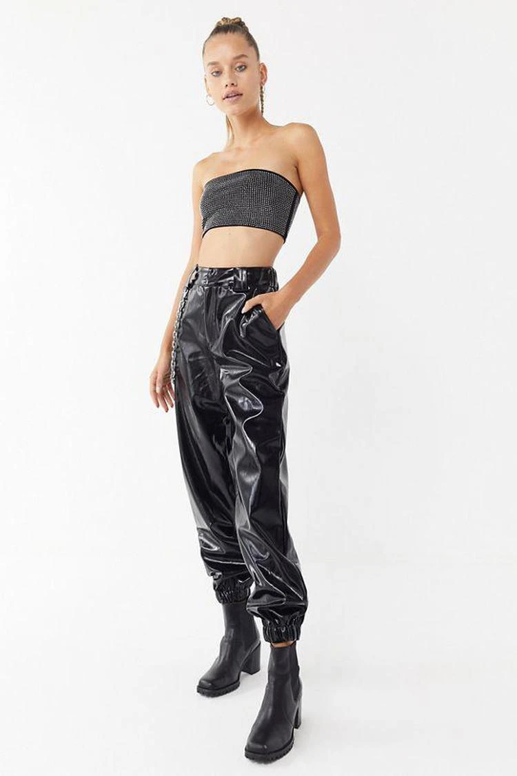 商品I.AM.GIA|I.AM.GIA Cobain Patent带链条工装裤,价格¥739,第1张图片