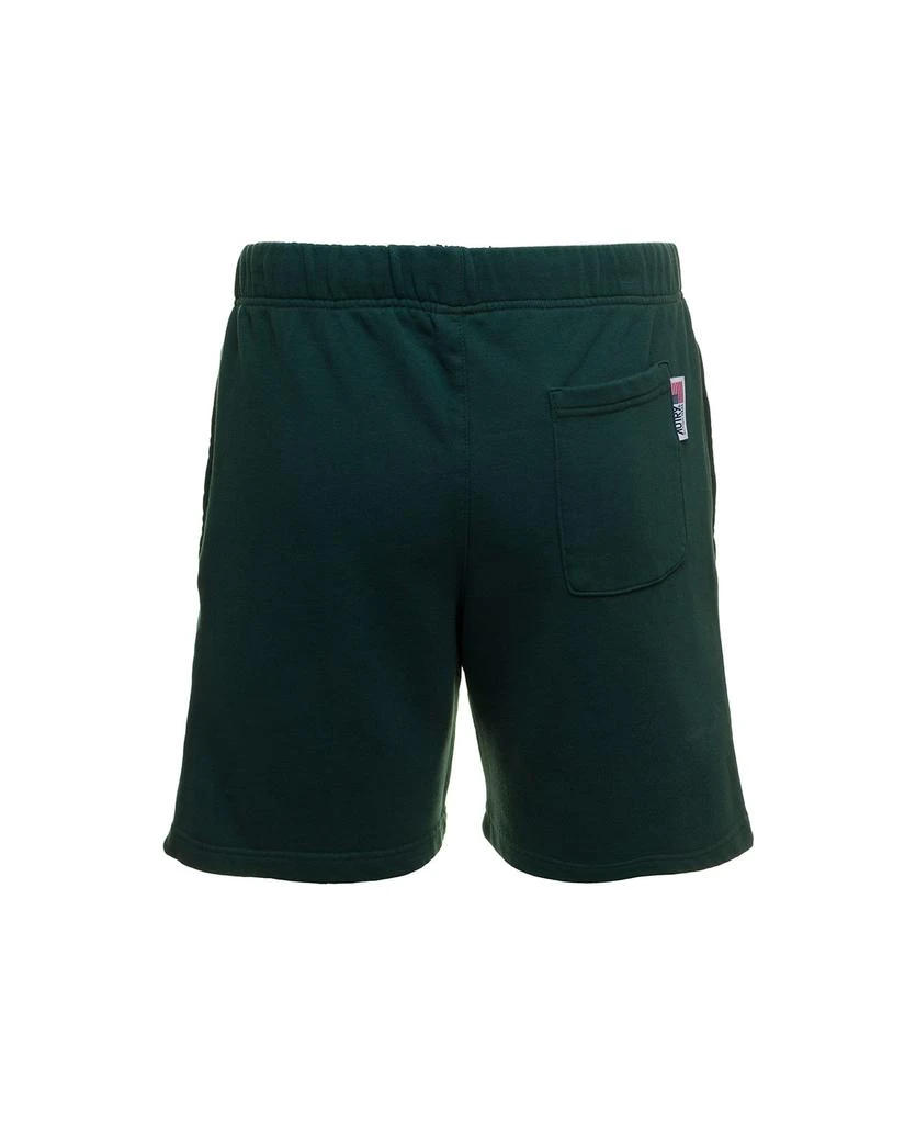 商品Autry|Man's Green Cotton Bermuda Shorts With Logo Print,价格¥651,第2张图片详细描述