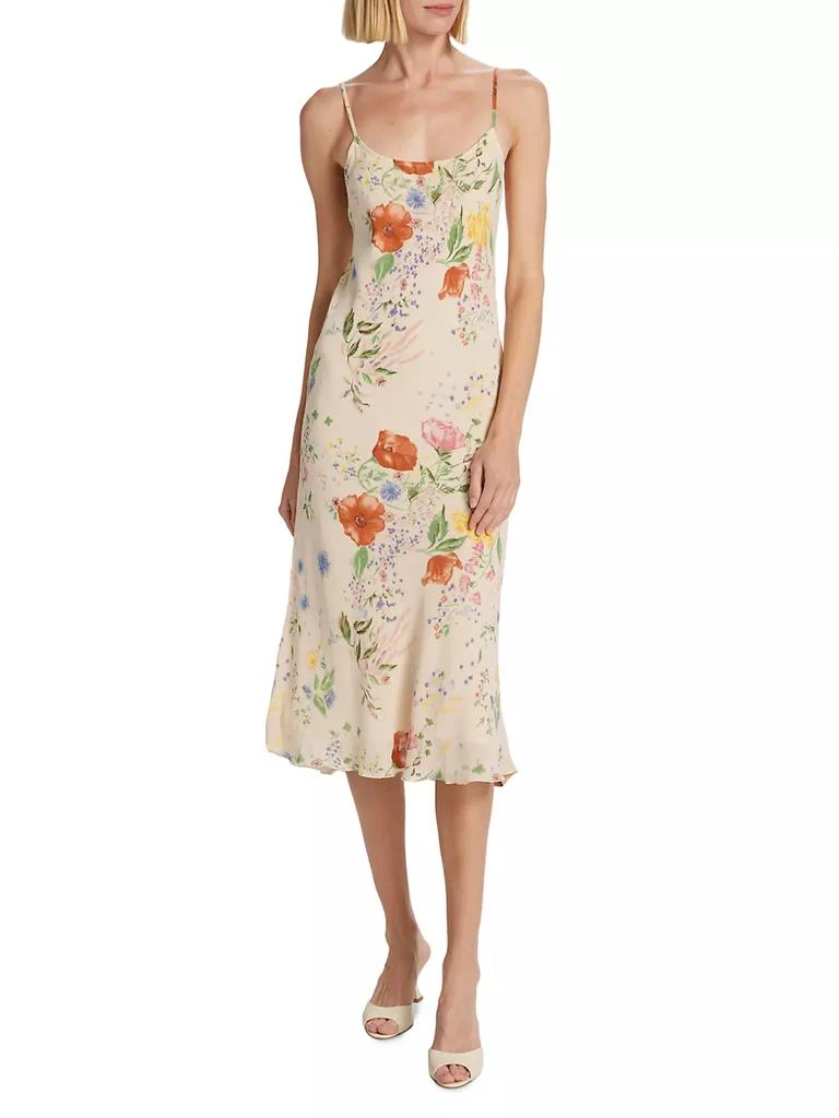 商品Reformation|Emerick Floral Slip Midi-Dress,价格¥1488,第2张图片详细描述