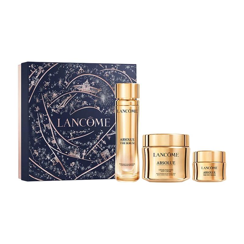 商品Lancôme|【预售12月18号后发出】Lancome兰蔻圣诞菁纯系列礼品套装 面霜60ml 轻润版+眼霜20ml+精华凝乳30ml,价格¥4356,第1张图片