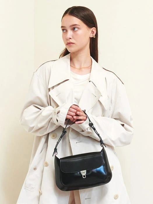 商品Coccinelle|Beat Hobo Shine Bag_Black,价格¥3491,第1张图片