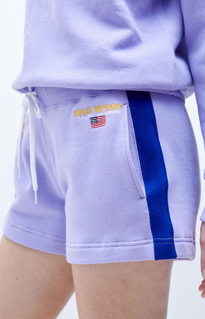 商品Ralph Lauren|Lavender Sport Fleece Sweat Shorts,价格¥314,第4张图片详细描述
