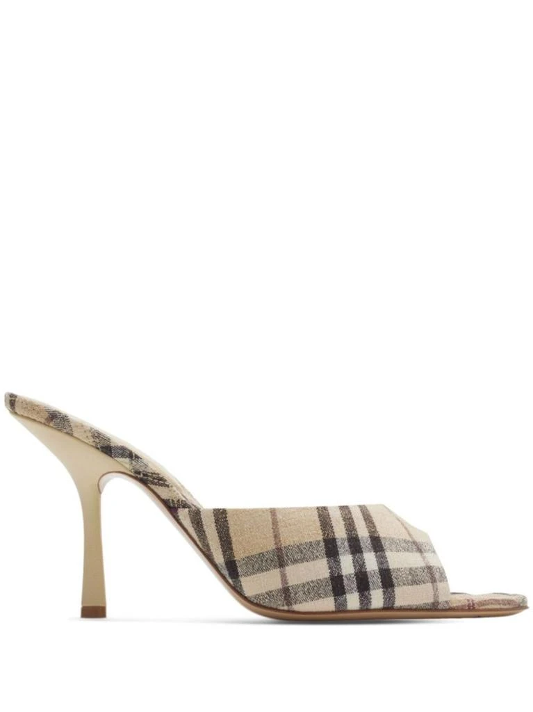 商品Burberry|Plaid Pattern Stiletto Sandals,价格¥3104,第1张图片