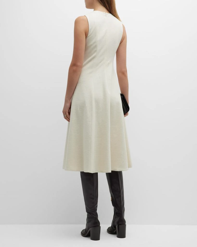 商品Vince|Sleeveless Paneled Crewneck Midi Dress,价格¥1713,第4张图片详细描述