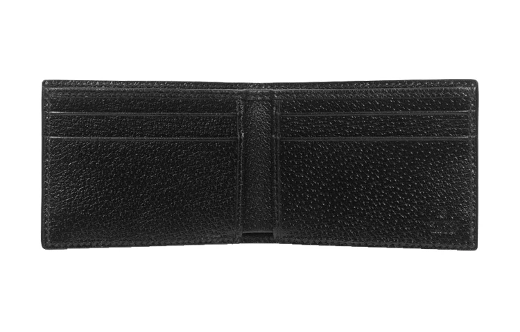 商品[国内直发] Gucci|古驰 GG Marmont系列 马蒙金标Logo窄版双折 皮革 钱包钱夹 男款 黑色 经典推荐,价格¥3285,第4张图片详细描述