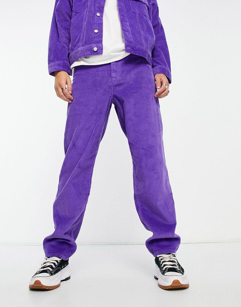 商品ASOS|ASOS DESIGN co-ord baggy jeans in purple corduroy,价格¥296,第1张图片
