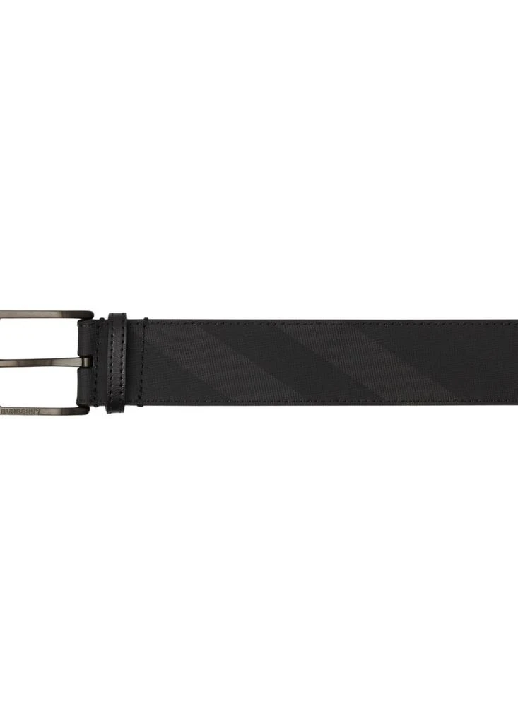 商品Burberry|Charcoal check and leather belt,价格¥3136,第2张图片详细描述