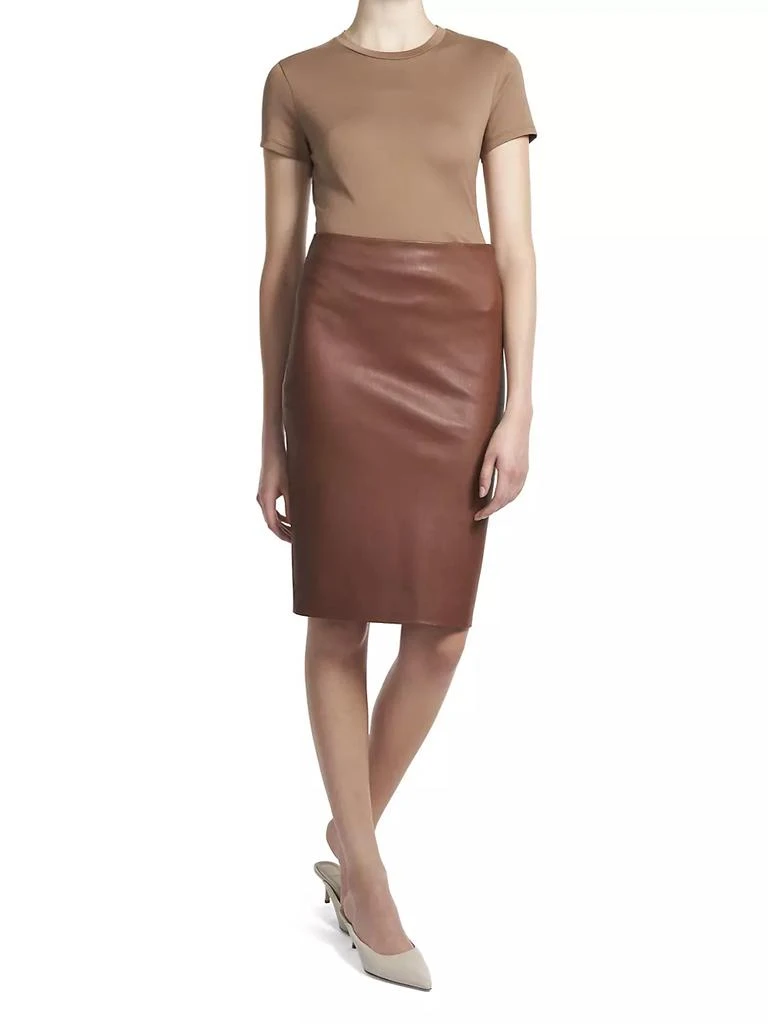 商品Theory|Skinny Leather Pencil Skirt,价格¥5209,第2张图片详细描述