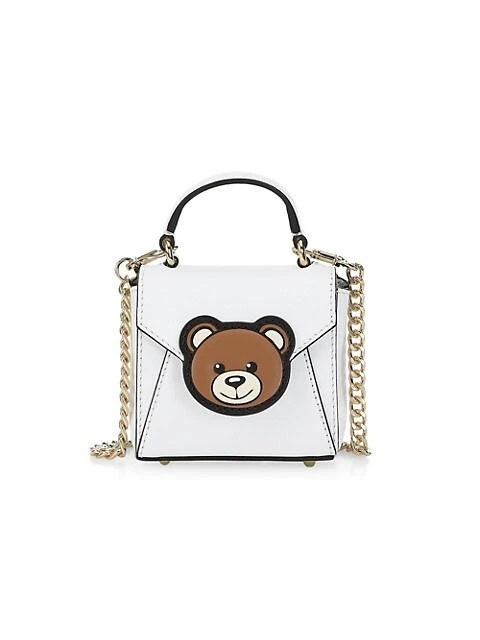 商品Moschino|Mini Bear Leather Satchel,价格¥4074,第1张图片