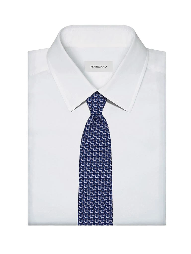 商品Salvatore Ferragamo|Artu Gancio Printed Silk Tie,价格¥1771,第2张图片详细描述