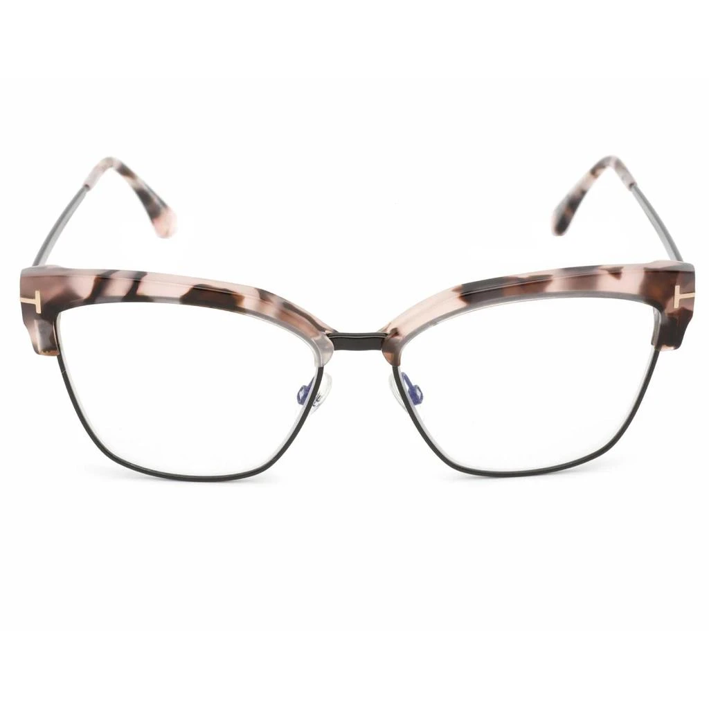 商品Tom Ford|Tom Ford Women's Eyeglasses - Pink Vintage Havana Metal/Plastic Frame | FT5547-B 055,价格¥842,第2张图片详细描述