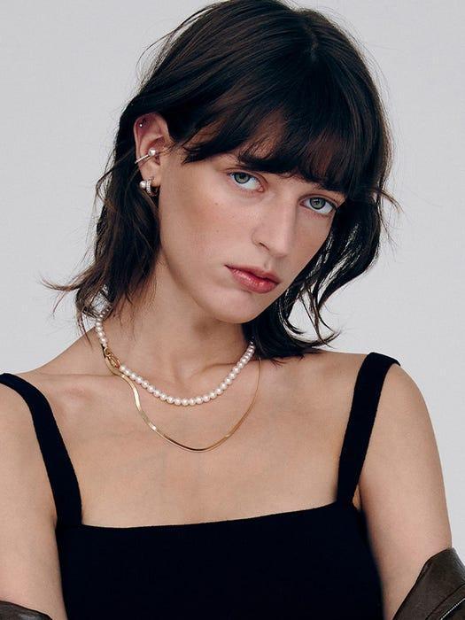 商品hyeres-lor|Silver Freshwater Pearl Bead Necklace,价格¥2037,第4张图片详细描述