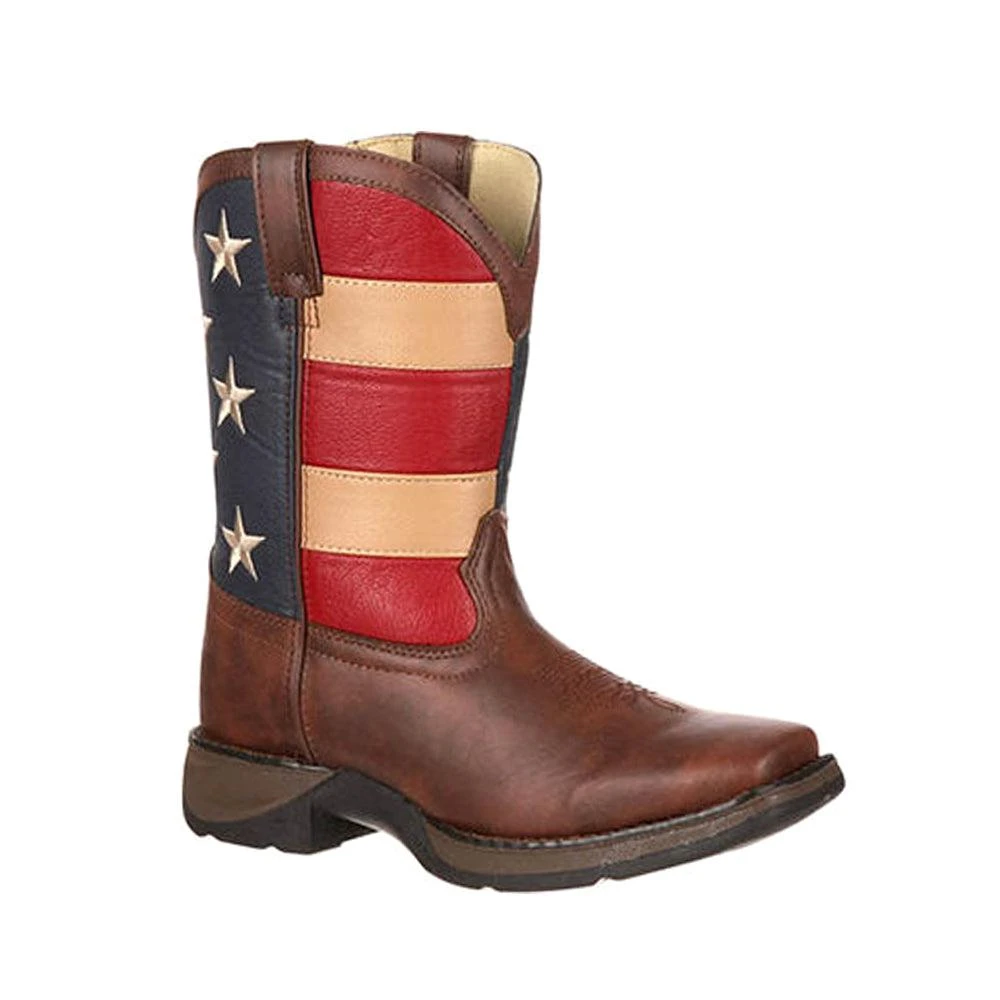 商品Durango|Patriotic Wellington Square Toe Boots (Little Kid-Big Kid),价格¥591,第2张图片详细描述