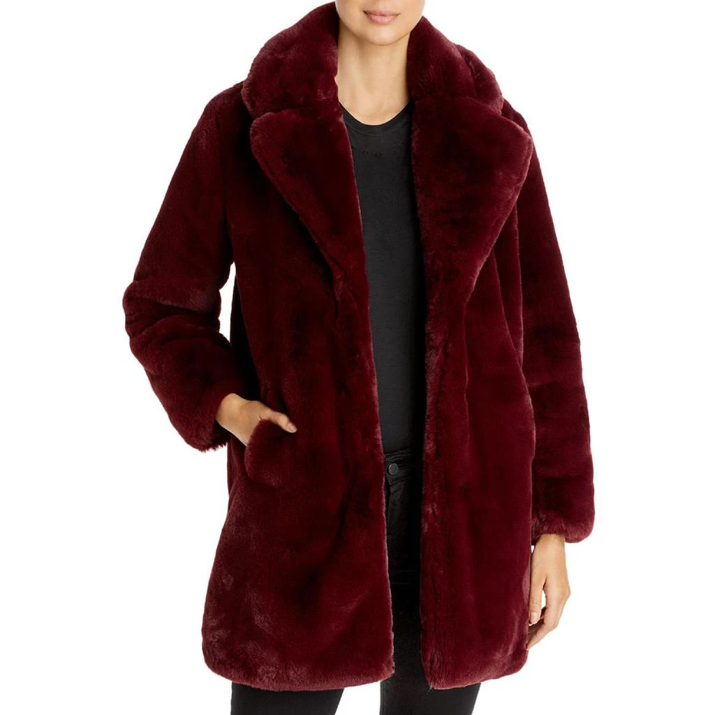 商品Apparis|Apparis Womens Sasha Faux Fur Midi Faux Fur Coat,价格¥503,第1张图片