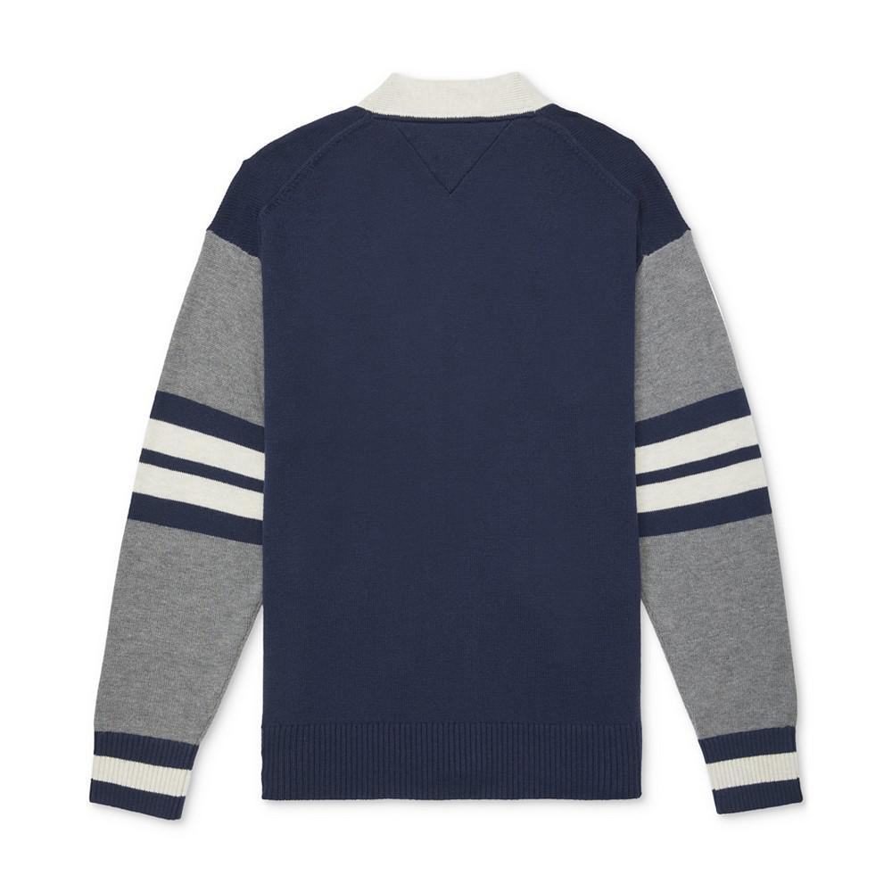 商品Tommy Hilfiger|Men's Adaptive Mike Varsity Cardigan,价格¥664,第4张图片详细描述