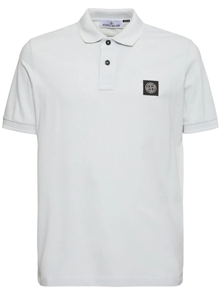 商品Stone Island|Logo混棉POLO衫,价格¥1560,第1张图片