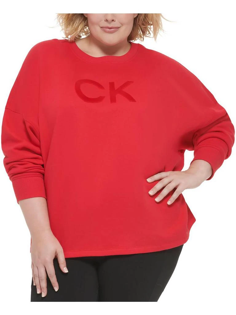 商品Calvin Klein|Plus Womens Gym Fitness Sweatshirt,价格¥177,第1张图片