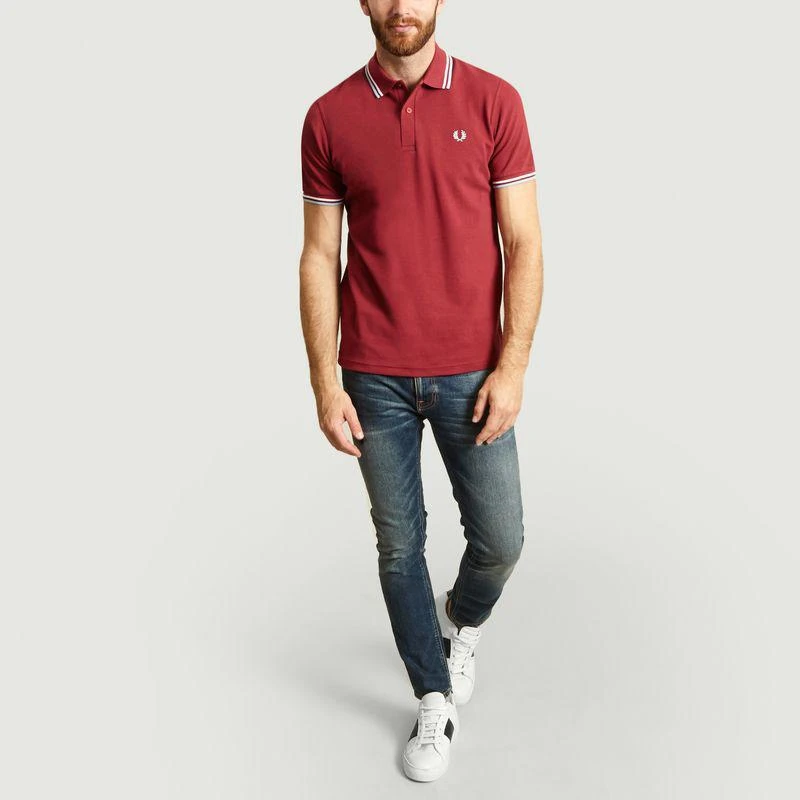 商品Fred Perry|M12 Polo Marroon FRED PERRY,价格¥670,第4张图片详细描述