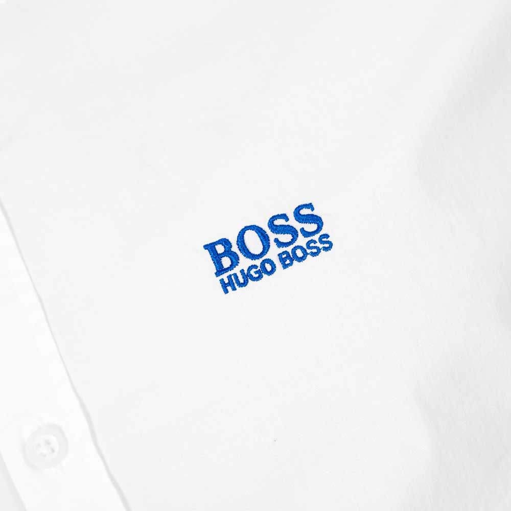HUGO BOSS 男士白色棉质长袖衬衫 BIADO-R-50420129-100商品第4张图片规格展示
