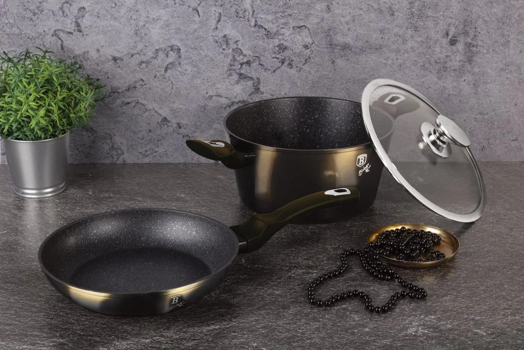 商品Berlinger Haus|5-Piece Cookware Set Black Collection,价格¥238,第4张图片详细描述