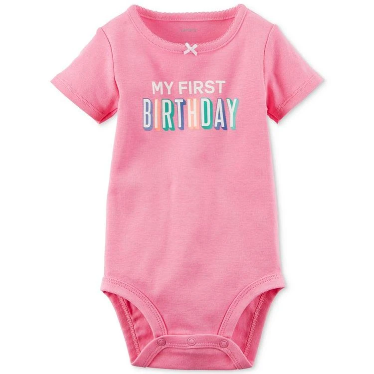 商品Carter's|My First Birthday Bodysuit, Baby Girls (0-24 months),价格¥20,第1张图片