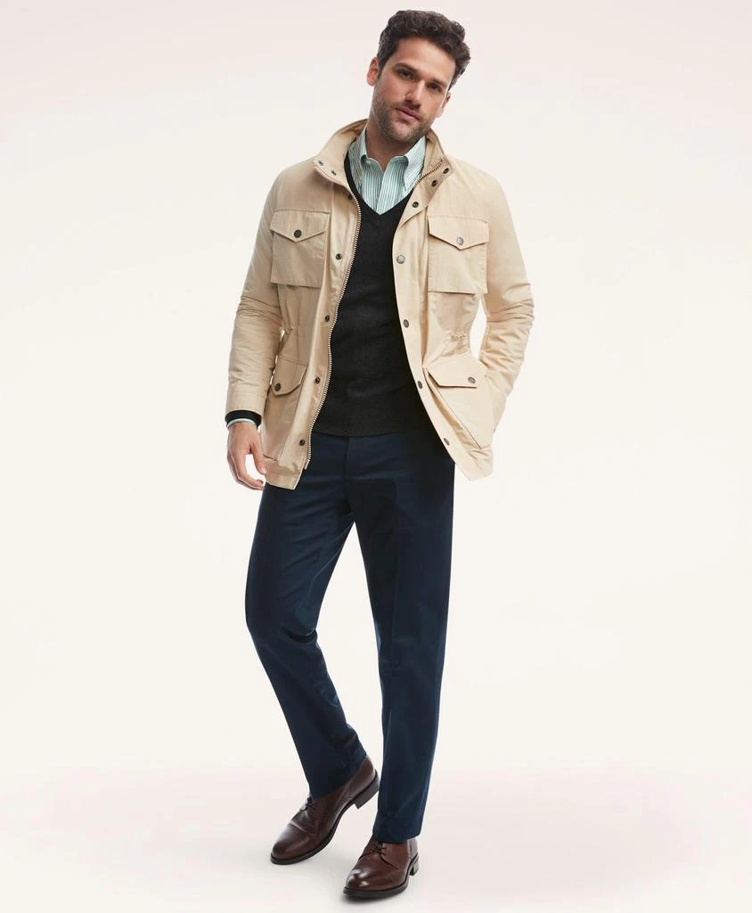 商品Brooks Brothers|Safari Jacket In Water-Repellent Ripstop,价格¥1886,第1张图片