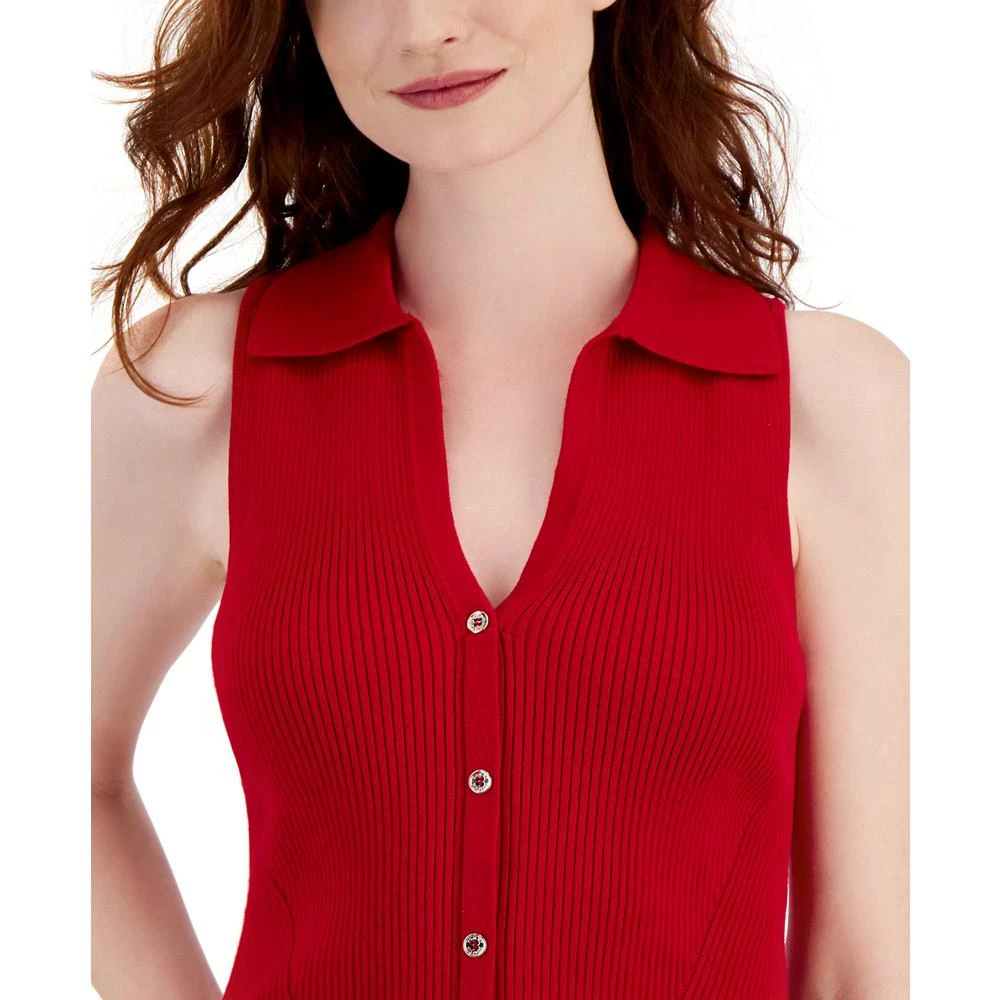 商品Tommy Hilfiger|Women's Halter-Style Polo Sweater Top,价格¥522,第3张图片详细描述